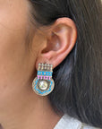 Charvi Enamel Silver 925 Earrings