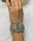 Turquoise Cage Traditional Silver 925 Bangle