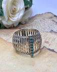 Turquoise Cage Traditional Silver 925 Bangle