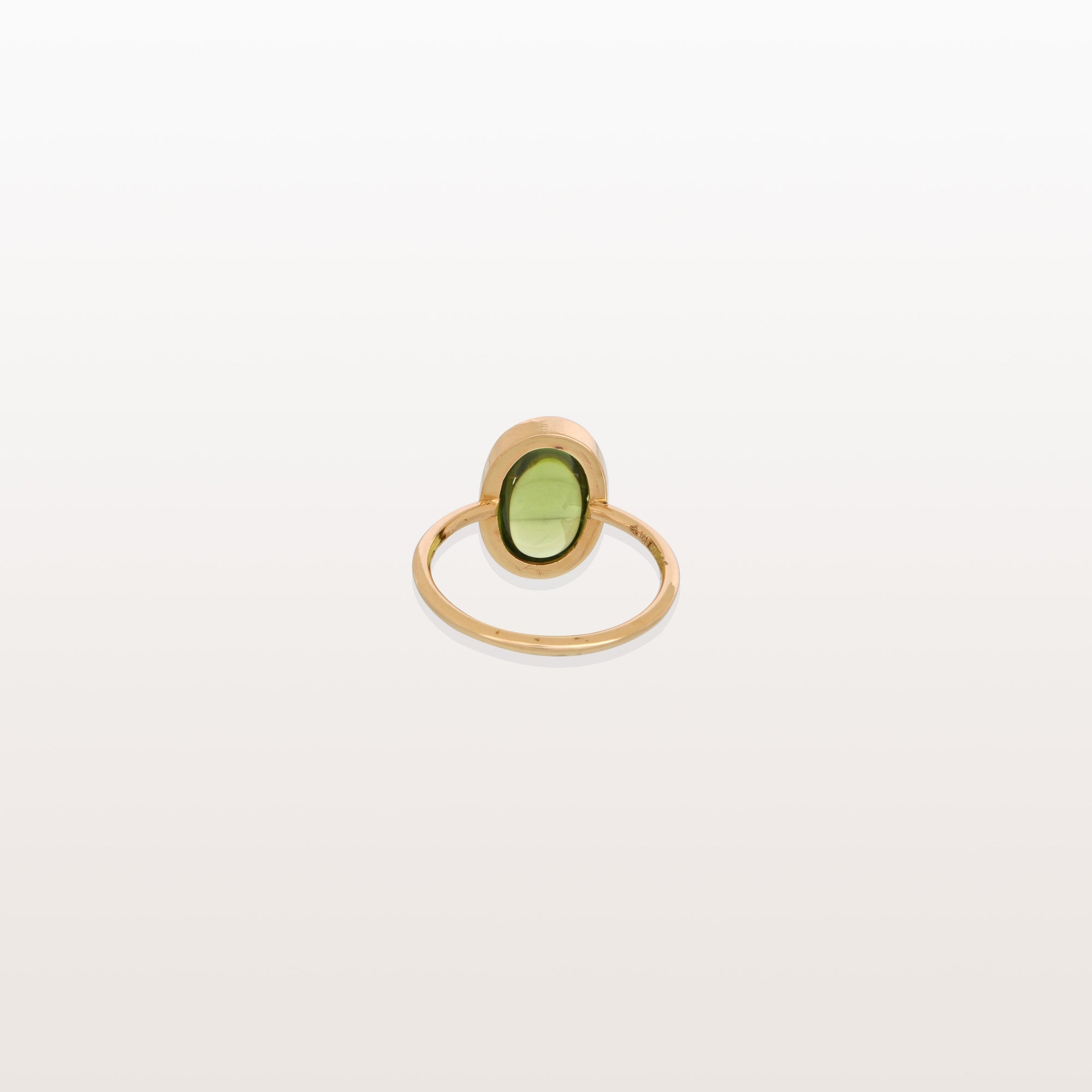 Peridot Oval 18K Gold Ring