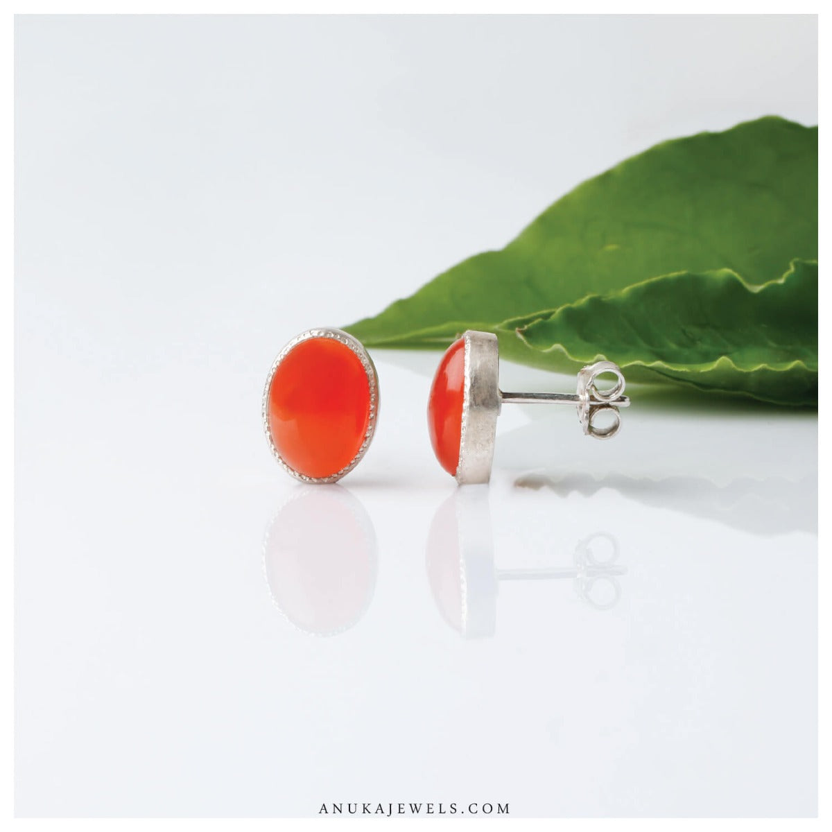 orange earrings