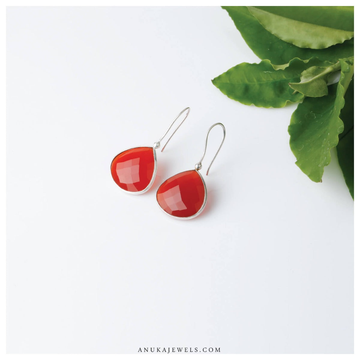 orange earrings