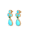 Roa Turquoise & Emerald Earrings