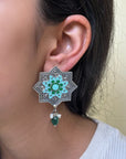 Agura Enamel Silver 925 Earrings