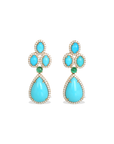 Roa Turquoise & Emerald Earrings