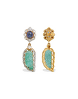 Oto Emerald and Tanzanite Earrings