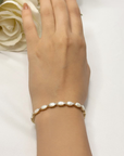 Zen Pearl & Diamond Bracelet