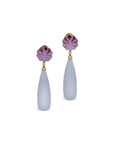 Noe Amethyst & Chalcedony Earrings
