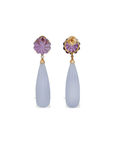 Noe Amethyst & Chalcedony Earrings