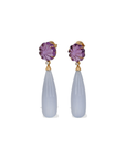 Noe Amethyst & Chalcedony Earrings