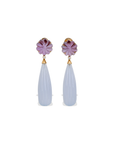 Noe Amethyst & Chalcedony Earrings