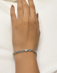 Jin Blue Topaz & Diamond Bracelet