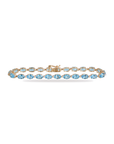 Jin Blue Topaz & Diamond Bracelet