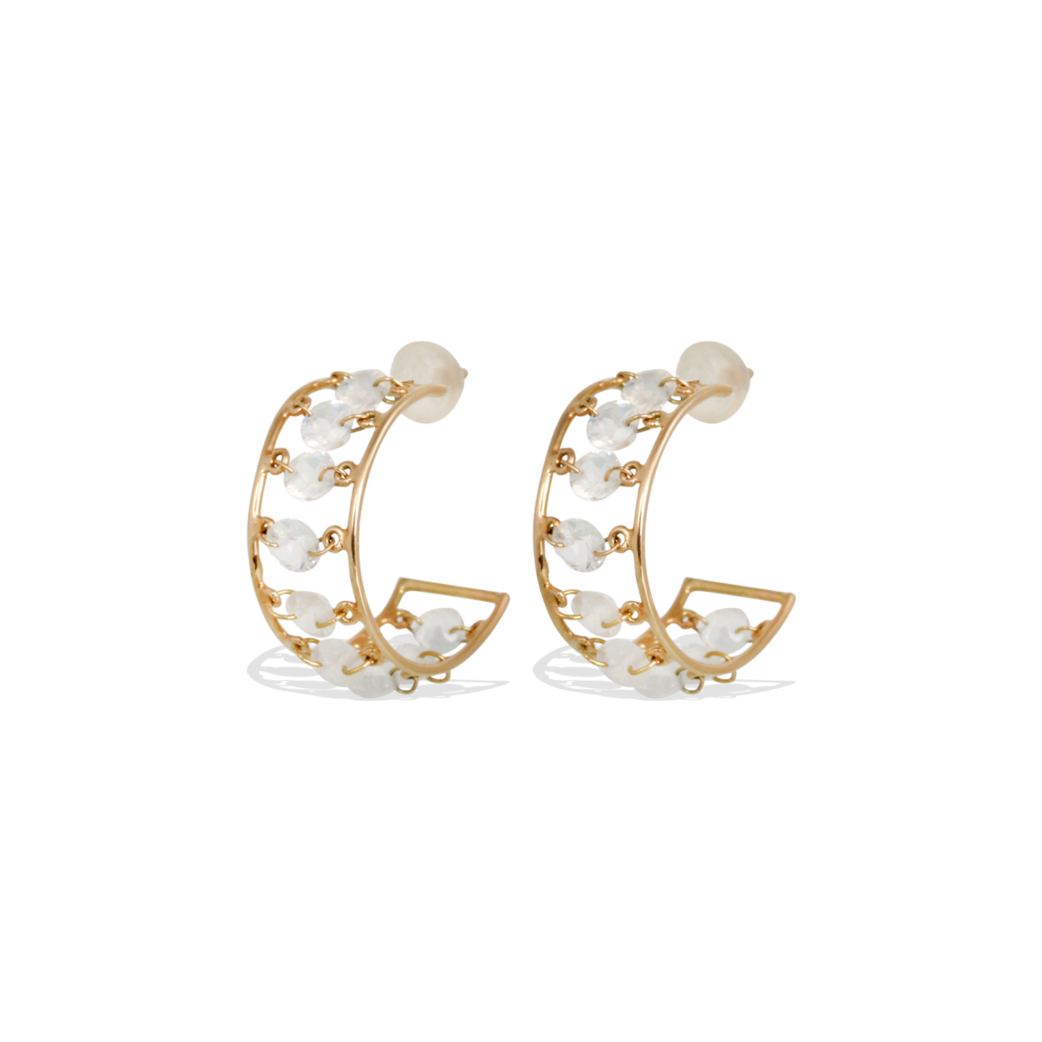 Moa Rainbow Moonstone Earrings