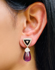 Sui Amethyst & Black Onyx Earrings