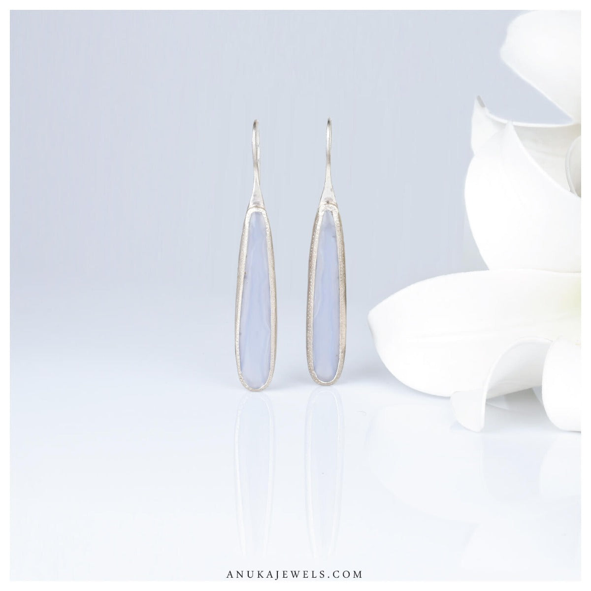 blue earrings