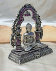 Silver 925 Lord Mahaveer Swami Idol Artifact