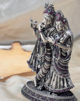 Silver 925 Radha Krishna Idol Artifact