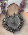 Vija Amethyst & Citrine Silver 925 Pendant Necklace