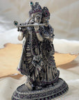 Silver 925 Radha Krishna Idol Artifact