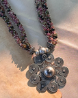 Neira Tourmaline Beads Silver 925 Pendant Necklace