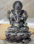 Silver 925 Big Lord Ganesha Murti Artifact