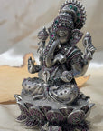 Silver 925 Big Lord Ganesha Murti Artifact
