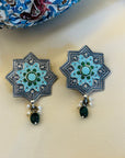 Agura Enamel Silver 925 Earrings