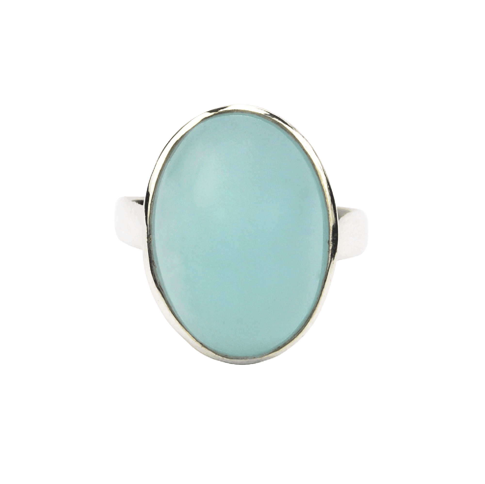Aquamarine Silver Ring for Women