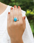 turquoise ring, buy silver ring, sterling silver ring, gemstone ring, buy sterling silver ring, buy gemstone jewelry, buy jewelry online, turquoise jewelry,
Big turquoise silver 925 ring