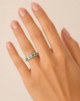 Bezel Emerald Ring