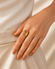 Taichi Citrine Ring