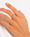 Noor Multistone Ring