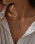Min Blue Topaz Pendant