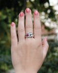 Emerald and Ruby statement ring