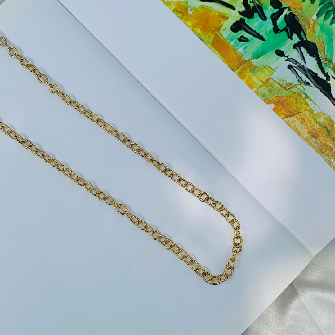 Modern stylish 18K Gold Plated Silver 925 Chain