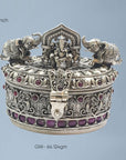 Silver 925 Ganesha\Ganpati Devotional Box Openable Artifact