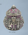 Silver 925 Dome Lid Devotional Box Openable Artifact