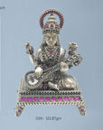Silver 925 Saraswati Devi Idol Artifact