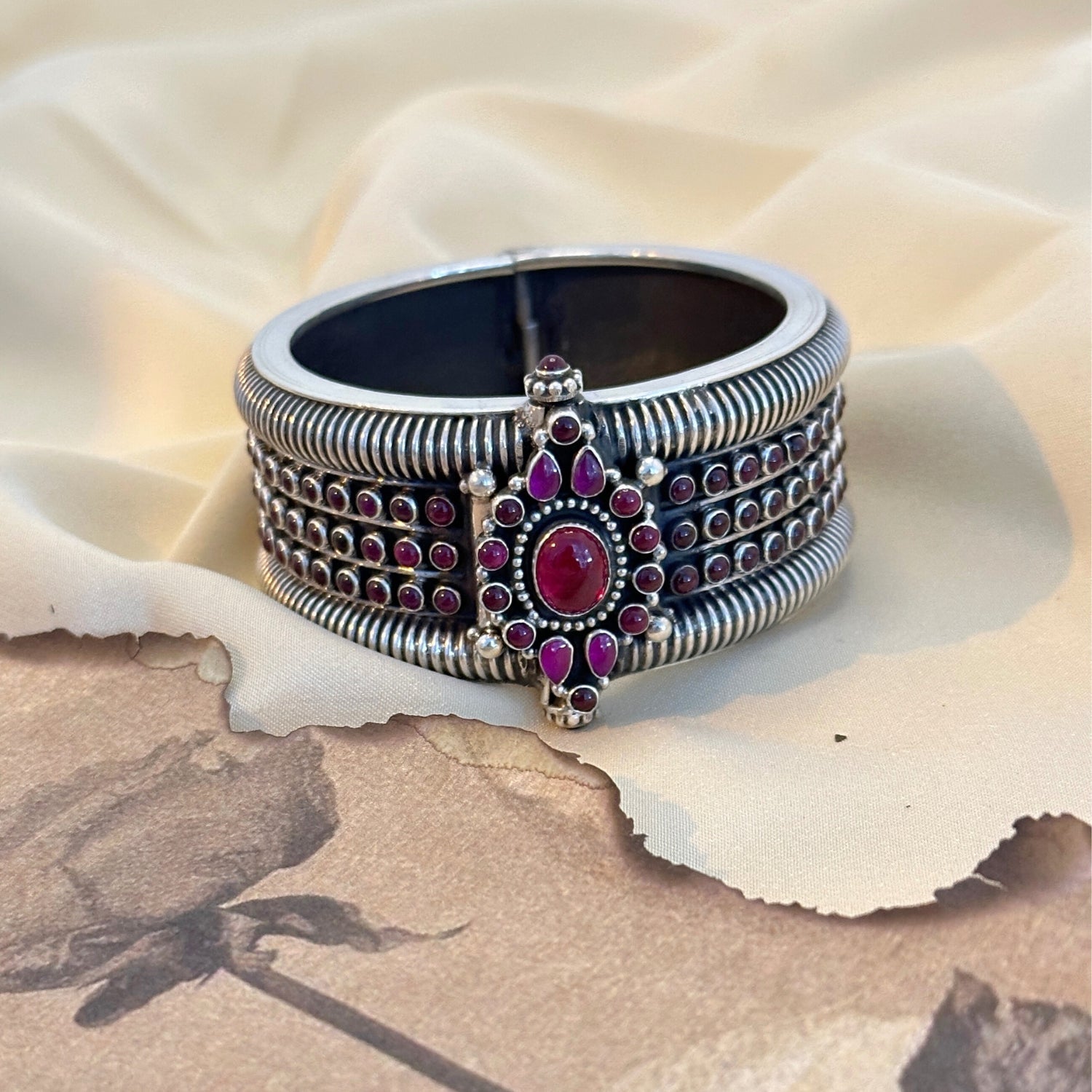 Festive Openable Silver 925 Bangle