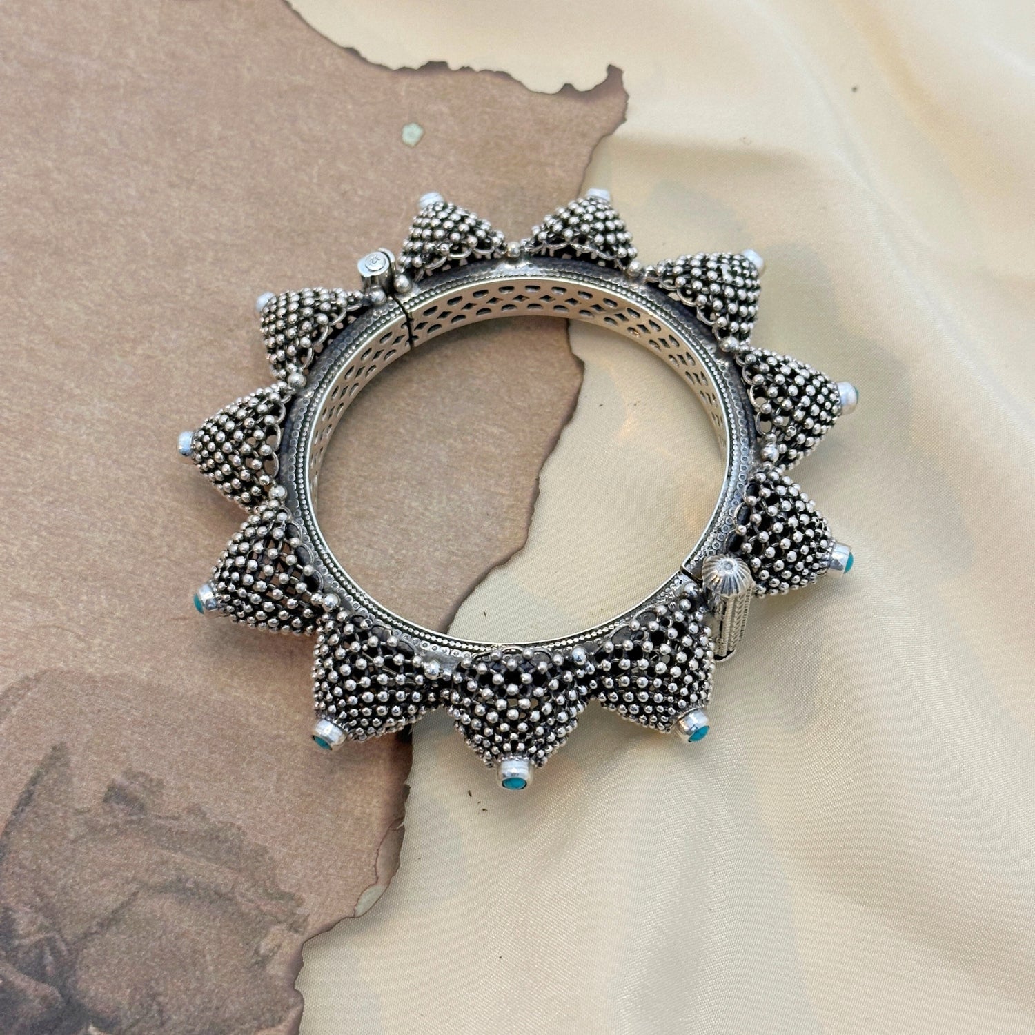 Festive Openable Silver 925 Bangle