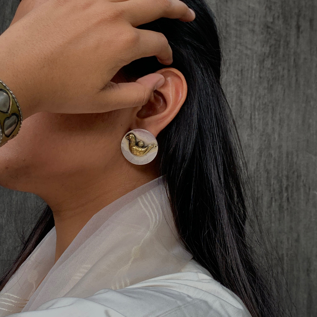 Bird Silver 925 Studs Earrings
