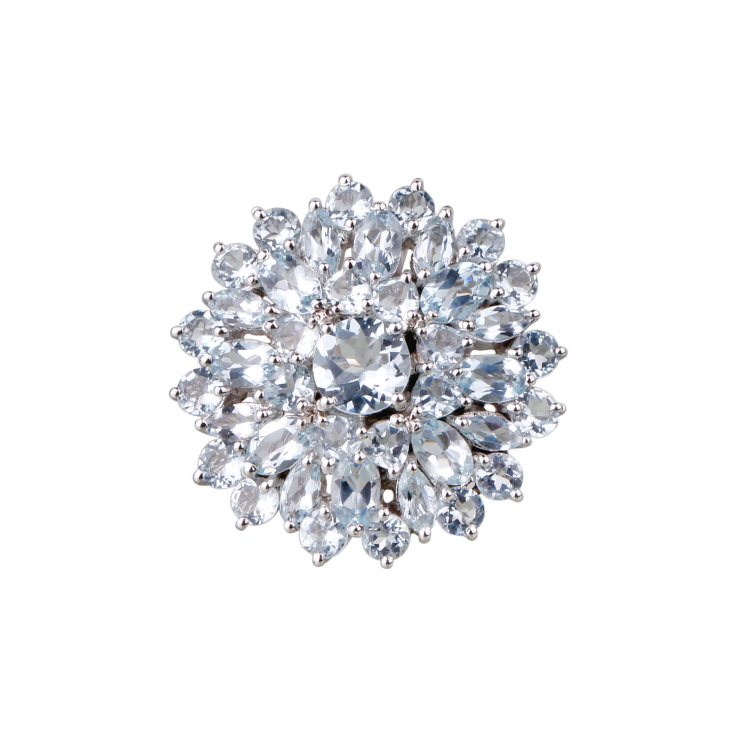 Handcrafted aquamarine birthstone ring March birthstone jewelry