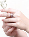 Multi Gemstone Sterling Silver Ring