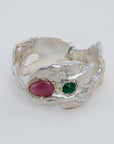 Simper Emerald and Ruby Ring