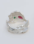 Simper Emerald and Ruby Ring