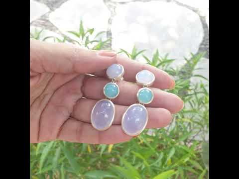 chalcedony  earrings