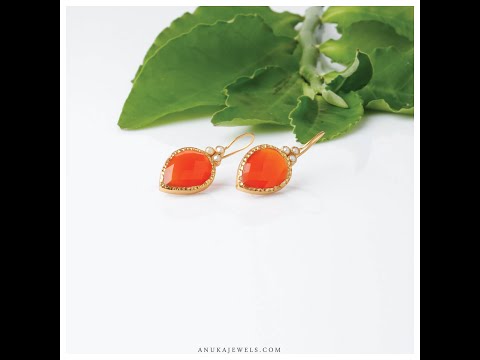 orange earrings