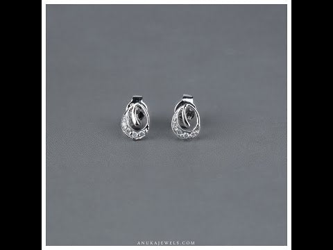 white earrings