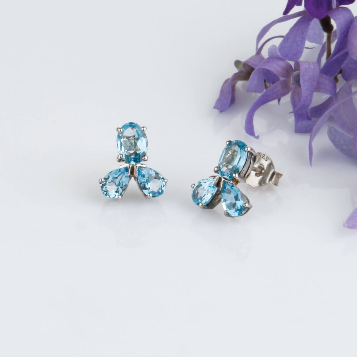 blue topaz earrings